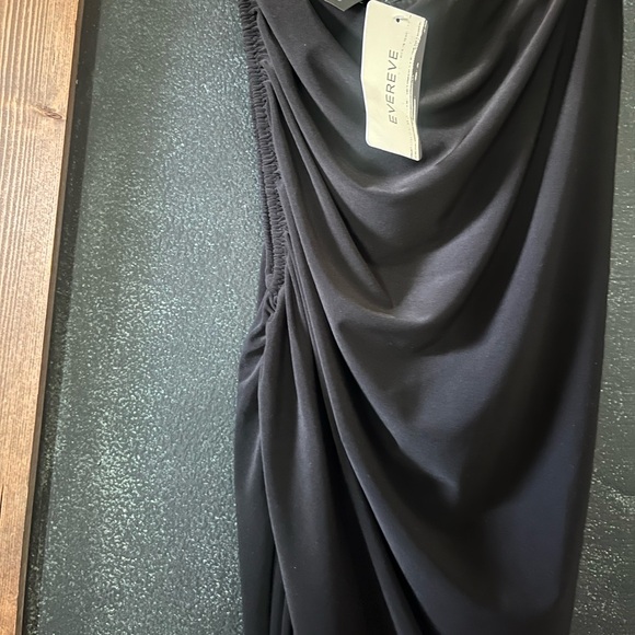 Norma Kamali Black Diana Draped Dress size M New - Picture 5 of 7